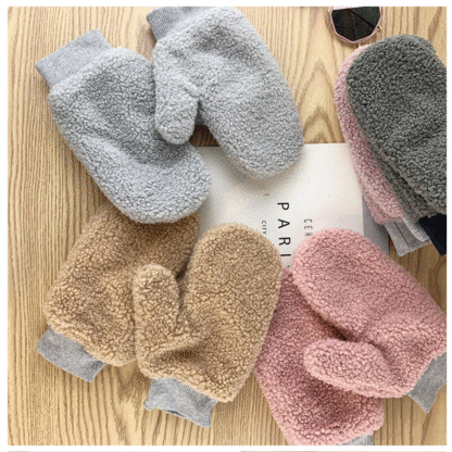 Women’s Winter Mittens with Plush Thickening - Image 2