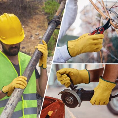 Yellow Safety Work Gloves - Image 2