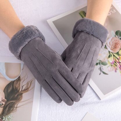 Women’s Thickened Cotton Gloves - Image 4