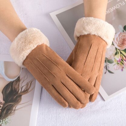 Women’s Thickened Cotton Gloves