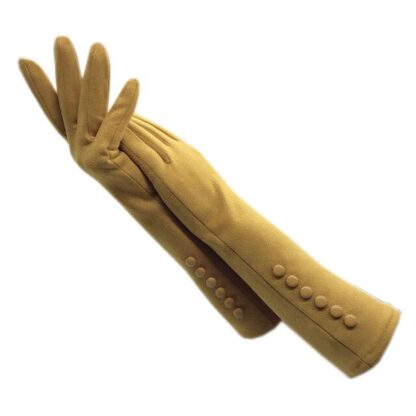 Ladies' Long Suede Gloves - Image 4