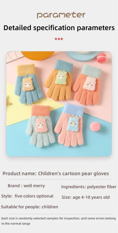 Cute Winter Cartoon Gloves - Image 5