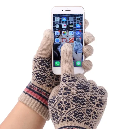 Warm Knitted Texting Gloves