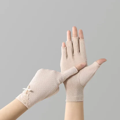 Ladies Summer Half-finger Gloves - Image 2