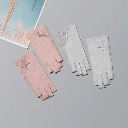 Ladies Summer Half-finger Gloves - Image 6