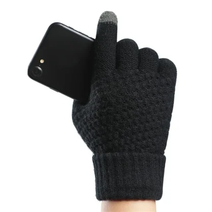 Winter Touchscreen Knit Gloves - Image 3